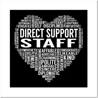 Direct Support Staff Heart Posters and Art